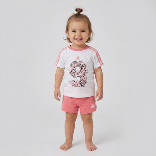 adidas Infant Lil 3-Stripes Summer Set