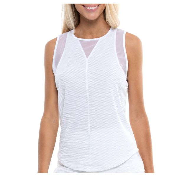Lucky In Love Wavy Chill Out Women's Tennis Tank