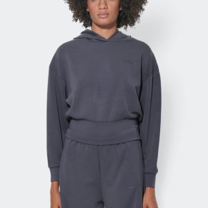 Body Action Modal Crop Hooded Women's Sweatshirt