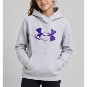 Under Armour Girl's Rival Fleece Logo Hoodie